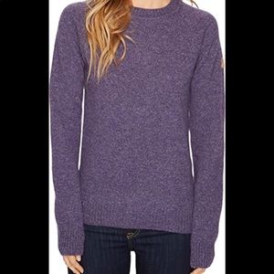 Fjallraven Ovik Re-Wool Sweater. Womens. Size XS. Purple.